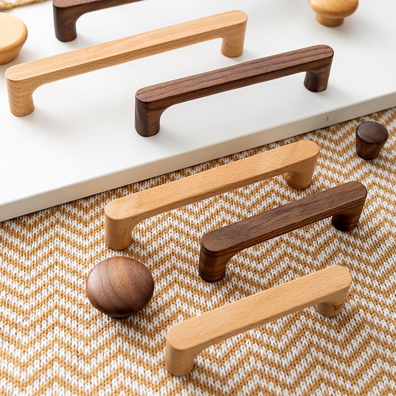 Solid Wood Drawer and Cabinet Handle - Children's Modern Style