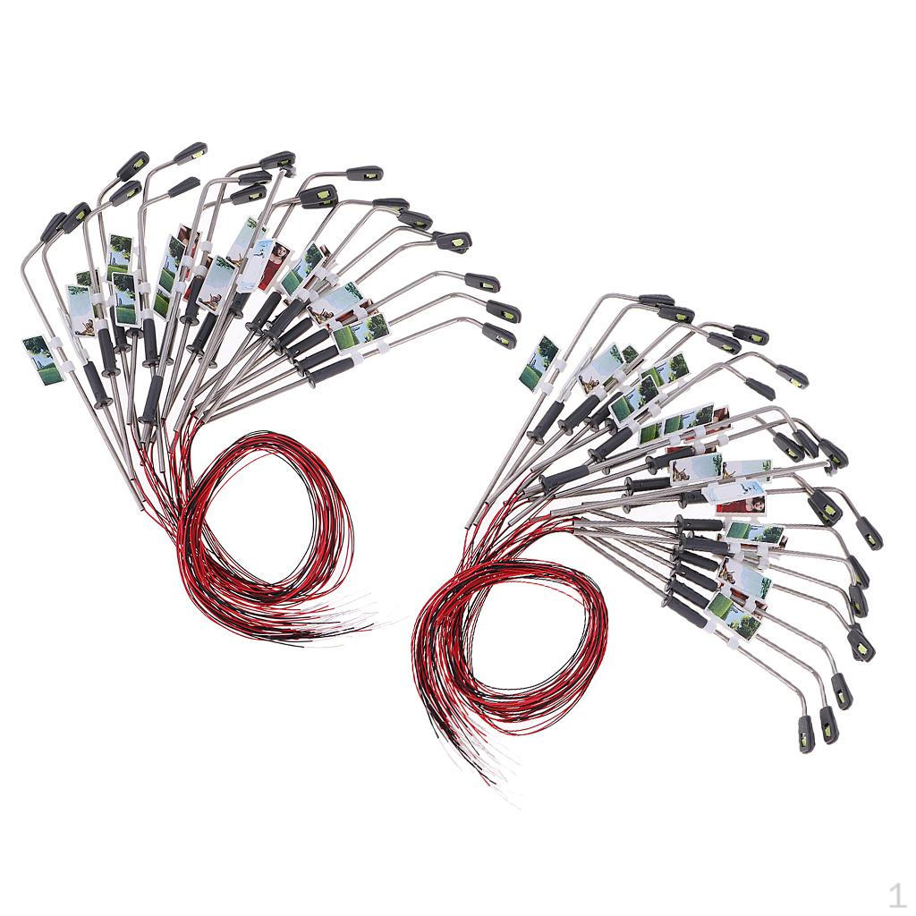 

40 шт. Модель железной дороги, фонарный столб, светодиодные уличные фонари HO :100