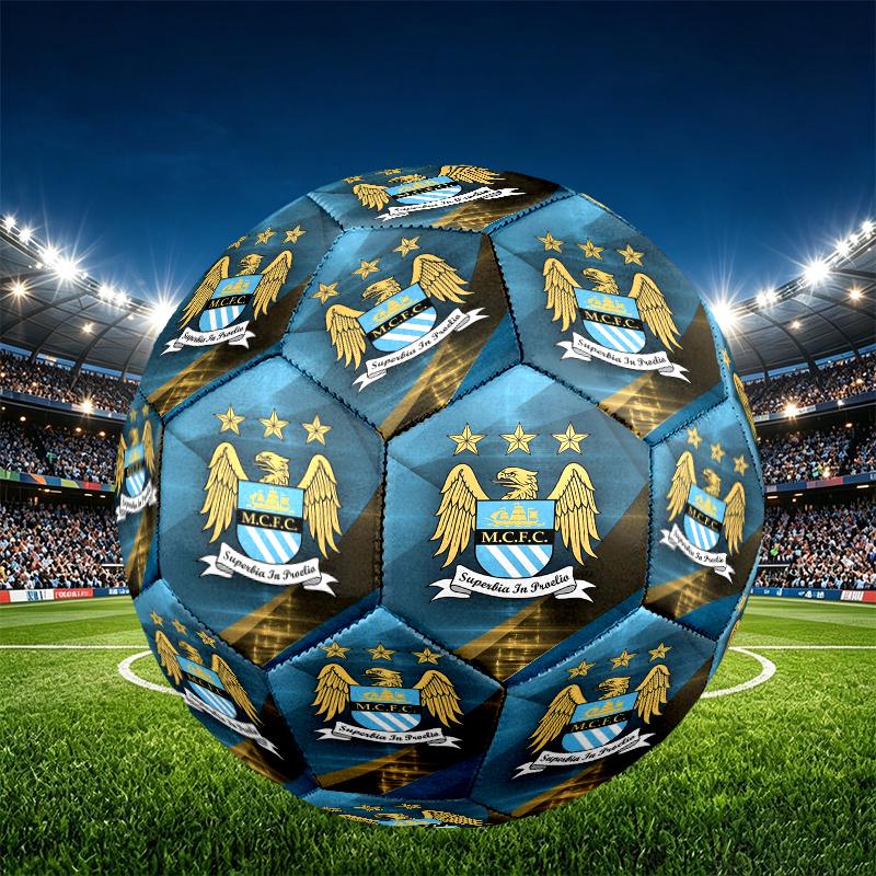 Manchester Football FC Druck Größe 5 Fußball, PU Abriebfester Fußball für Spieltraining und tägliches Üben, Geburtstagsgeschenk für Fußballfans