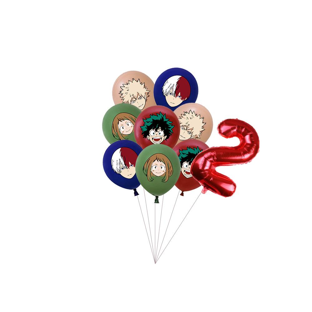 My Hero Academia Feste di Compleanno a Tema Decorazioni Set Palloncini Stoviglie Tovaglie Topper per Torta Articoli per Feste Baby Shower