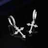 Fashion Classic Cross Earrings Inlaid With Aaaaa Crystal Zircon Women's And Men's Personalized Jewelry Earrings