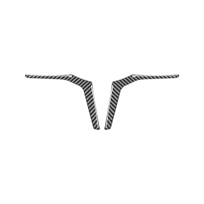 For BMW 5 Series G30 2018-2022 Accessories Carbon Fiber Interior Car Steering Wheel Panel Left and Right Trim Strips Cover ysbf88