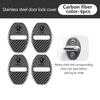 AAABR1 For Skoda 4Pcs Car Door Lock Covers Auto Decorative Accessories Kodiaq Fabia Kamiq Karoq Octavia 2 3 Rapid Scala