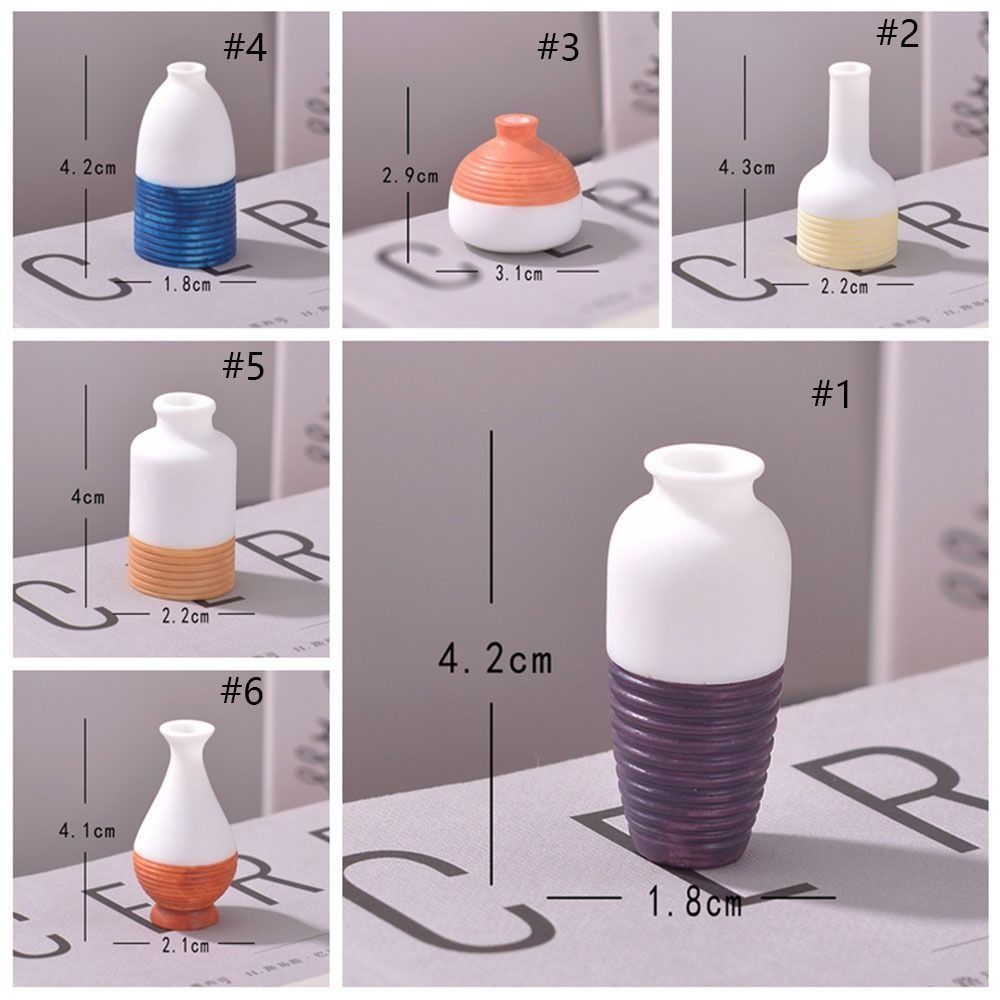 Simulation Mini Small Vase Micro Landscape Resin Model Small Ornament Scene Decoration Small Props