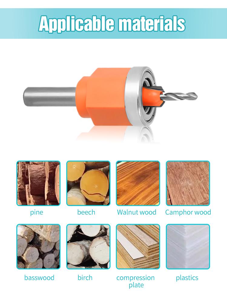 Forstner Bit Set with Edge Banding Punching Pliers Countersink Drill Bit Woodworking Screw Extractor Demolition Wood Drilling