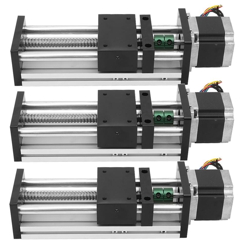 Aluminum Alloy 0808 Ball Screw Single-Shaft Trapezoid with 57 Motor 500mm boat BINGFANG-W Tools Linear Slide Rail Aluminum Alloy 0808 Ball Screw Single-Shaft Trapezoid with 57 Motor 500mm boat BINGFANG-W Tools Linear Slide Rail