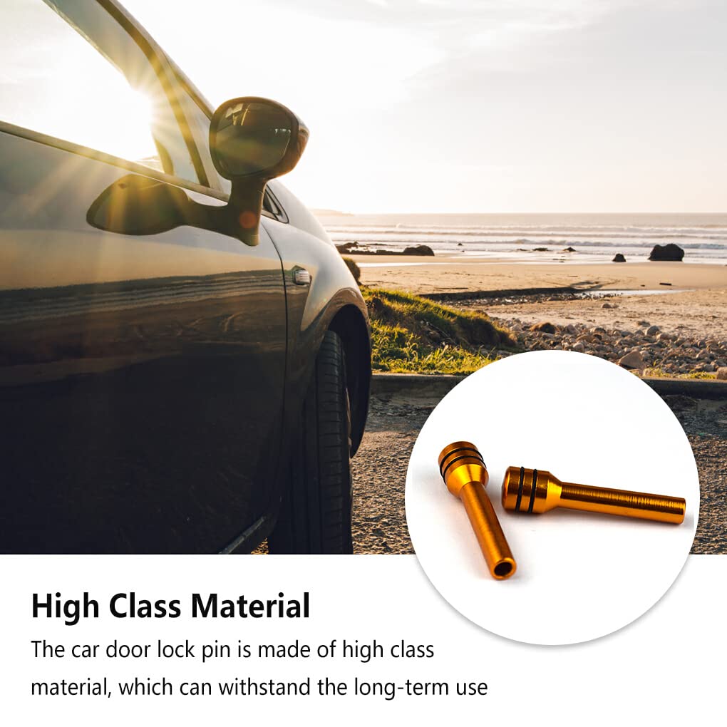 Generic 2pcs Car Door Lock Pin Door Accessories Modified Component