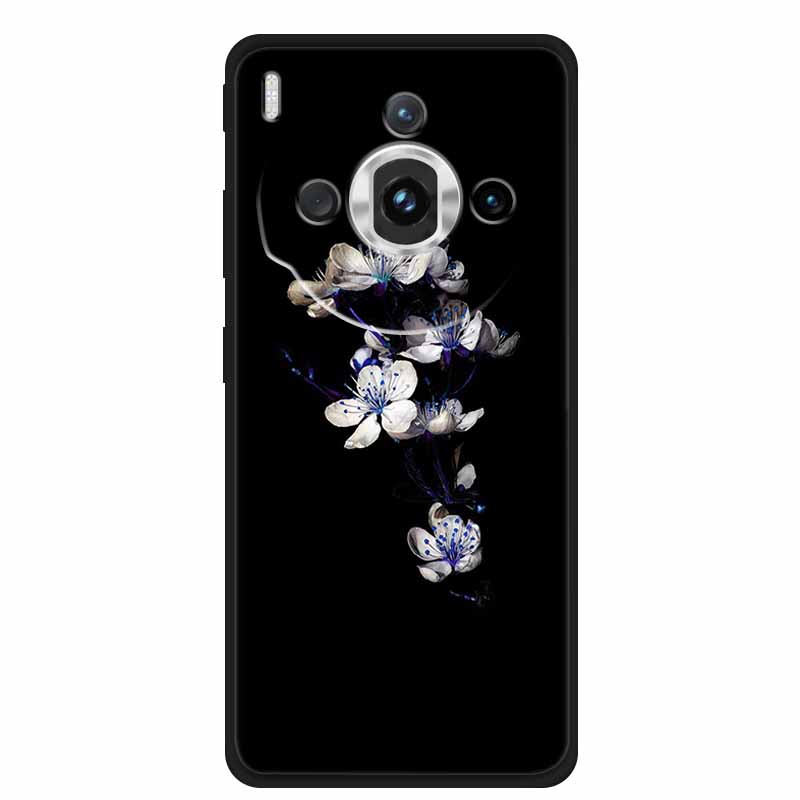 For ZTE nubia Z60S Pro 6.78" Case TPU Soft Black Silicone Painted Cute Cat Starry Cover for Nubia Z60S Pro Luxury Animals Funda