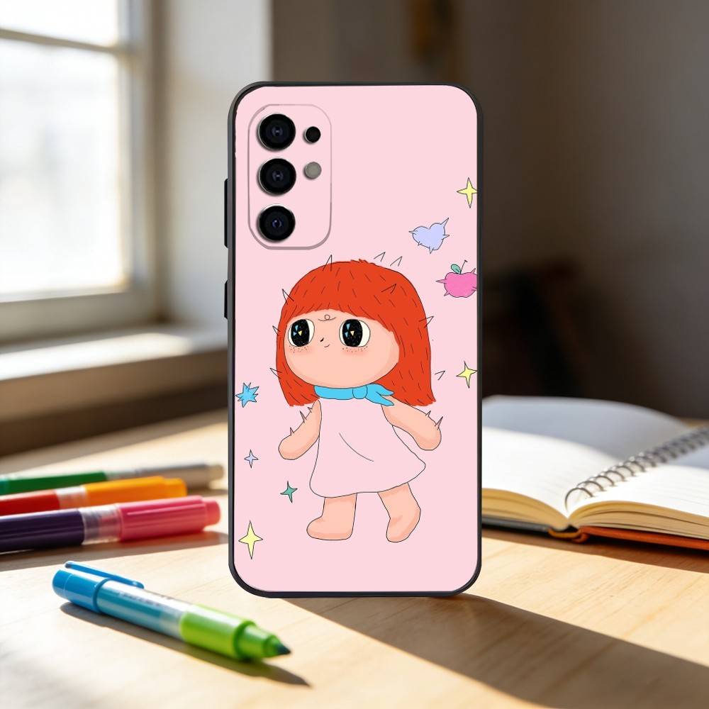The Hedgehog Girl   Phone Case For Samsung S25,S24,S21,S22,S23,S30,Ultra,S20,Plus,Fe,Note,10,9,5G Black Cover