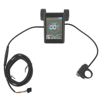 Electric Bike LCD Display ABS Waterproof Multifunctional Five Pin Connection LCD Color Display