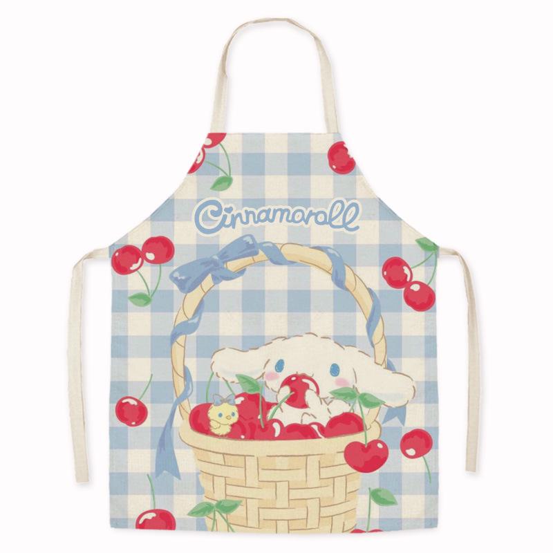 Cartoon Dog Sleeveless Anti-Fouling Apron for Home, Kitchen, Cooking, Baking, and Cleaning