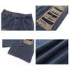Gothic Black Jeans High Waist Vintage Women Korean Fashion Y2k Streetwear Ripped Pants Female Harajuku Casual Wide Leg Denim Trousers