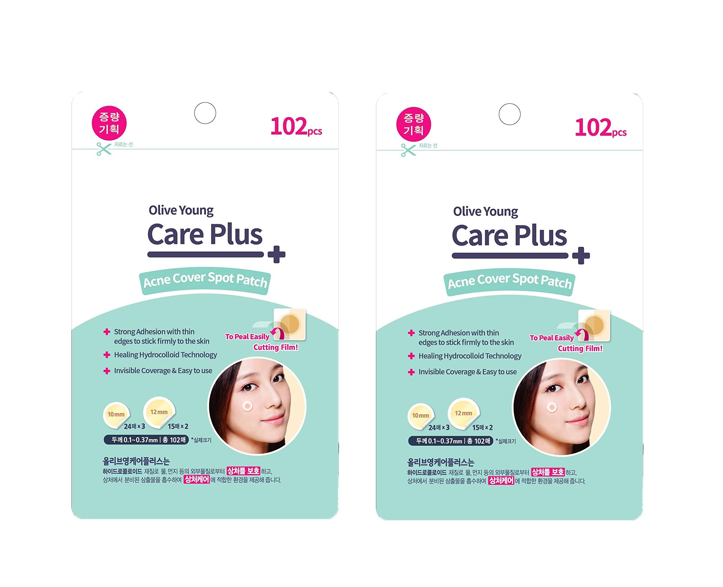 

Пластырь против угревой сыпи для оливкового Young Care Plus Spot Patch (102 шт.) Пластырь, впитывающий прыщи от угревой сыпи, влажная повязка на рану 102ea x 2packs