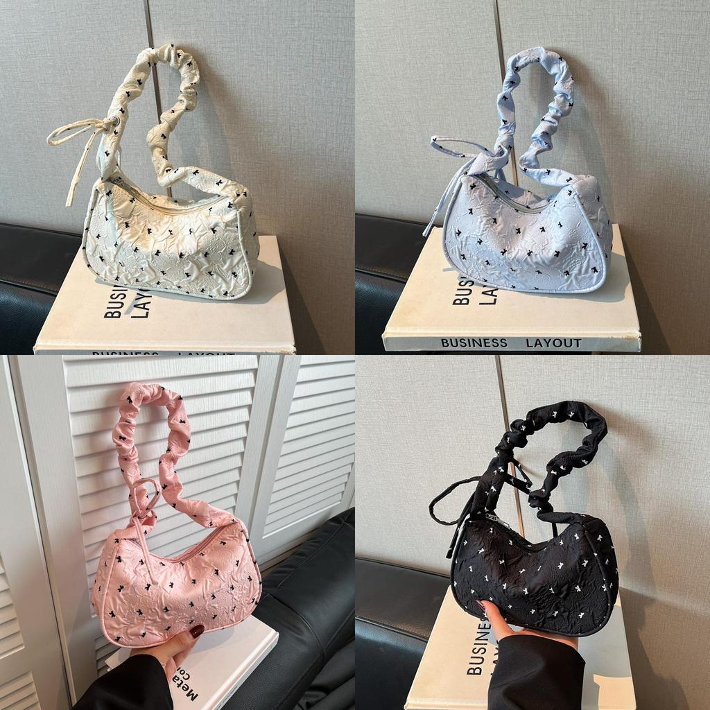 Pu Butterfly Knot Crossbody Bag For Daily Office Wear