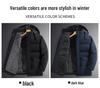 Dad's Winter Warm Plus Velvet Thick Cotton Jacket for Middle-Aged Men