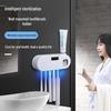 Wall-Mounted UV Toothbrush Holder with Automatic Toothpaste Dispenser