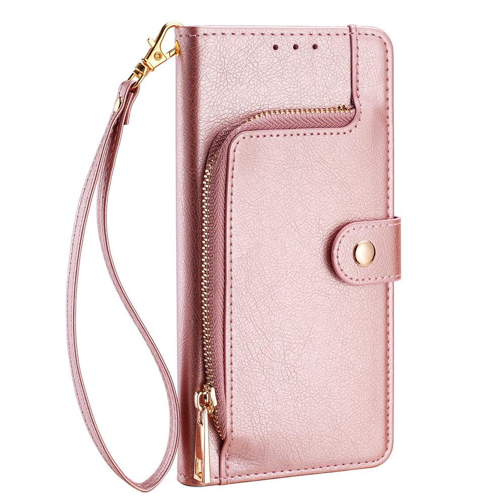 

Samsung A71, A22E, A21S All-Inclusive Flip Leather Phone Case Samsung A10E розового золота