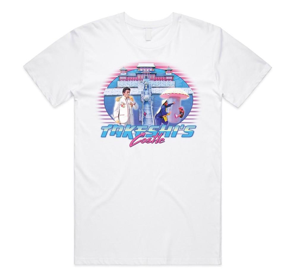 

Takeshi s Castle Homage T-shirt Tee Retro 80s 90s Gift Game Show General Lee 2XL