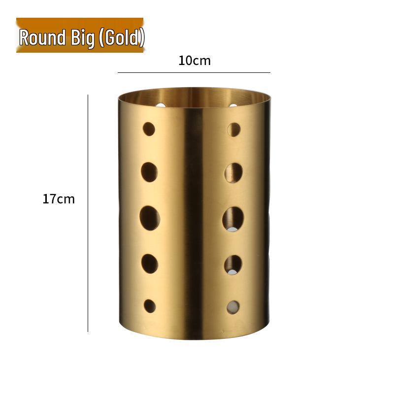 Durable Stainless Steel Chopstick Holder with Drainage Holes - Moisture-Proof and Anti-Fall, Ideal for Restaurants and Customizable with Logo.