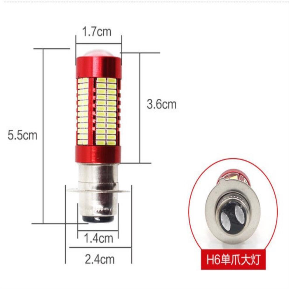 Motorcycle LED H4 H6 BA20D COB Chips H6 BA20D H4 P15D Headlight Blubs 6000K 800LM RGB Scooter Light White Moto Accessories