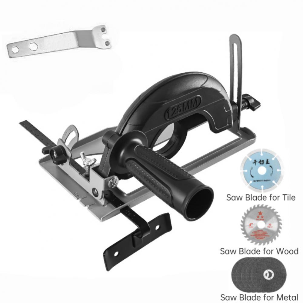 45 Degree Adjustable Angle Grinder Bracket Angle Grinder Rotary Knife Modified Cutting Machine Circular Saw Bracket Base