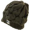 LOGOS Knit Cap with Solid Cable Khaki Brim, Knit,