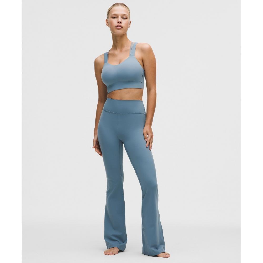 Lululemon Like A ClouD Longline brA  Light Support  D DD Cup Steel Blue