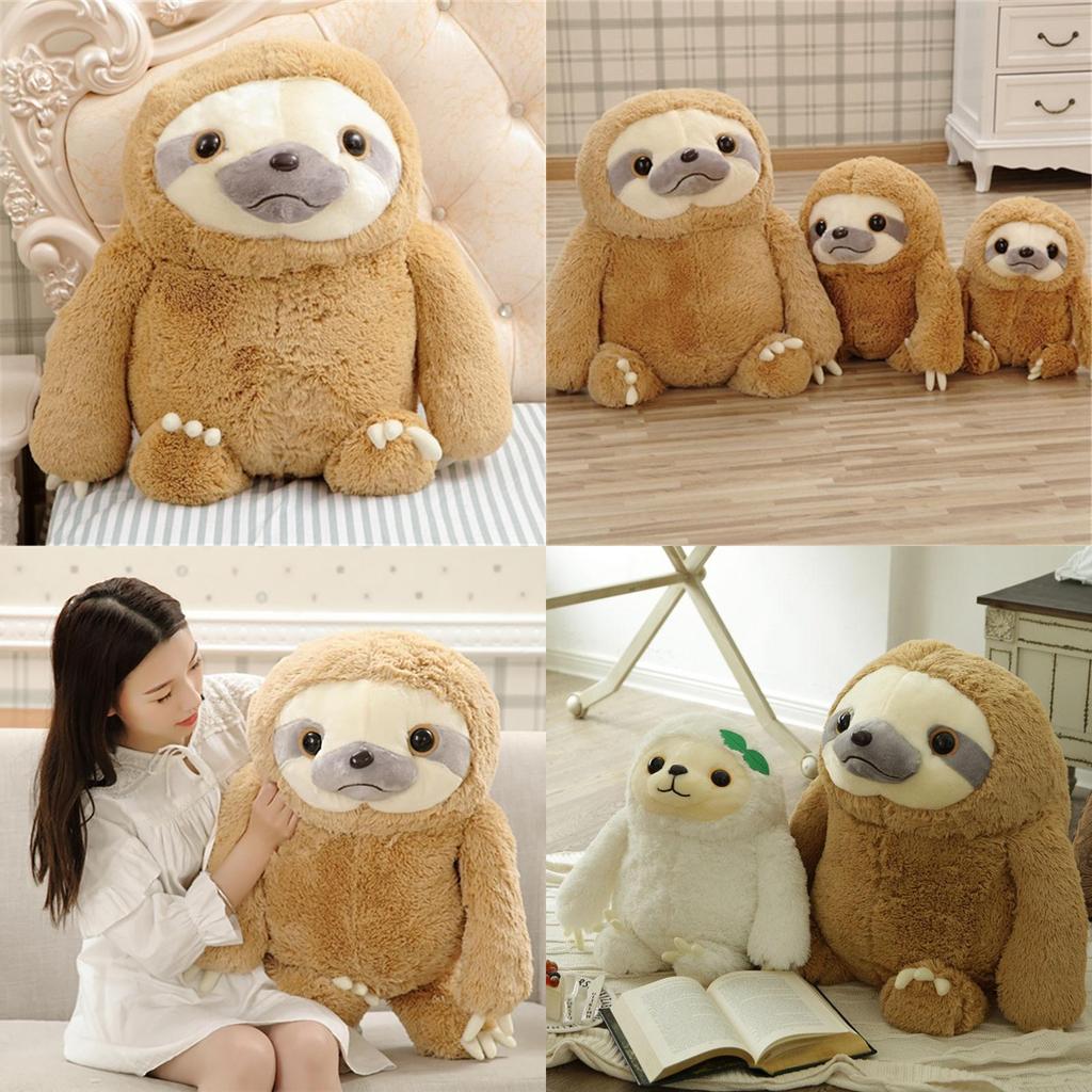 Adorable Giant Sloth Stuffed Plush Toy Pillow Cushion Perfect For Christmas Gifts