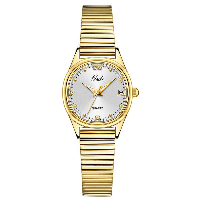 Niche High-End Calendar Women S Watch, Small Student Exquisite Light Luxury High-Value Waterproof Quartz Watch