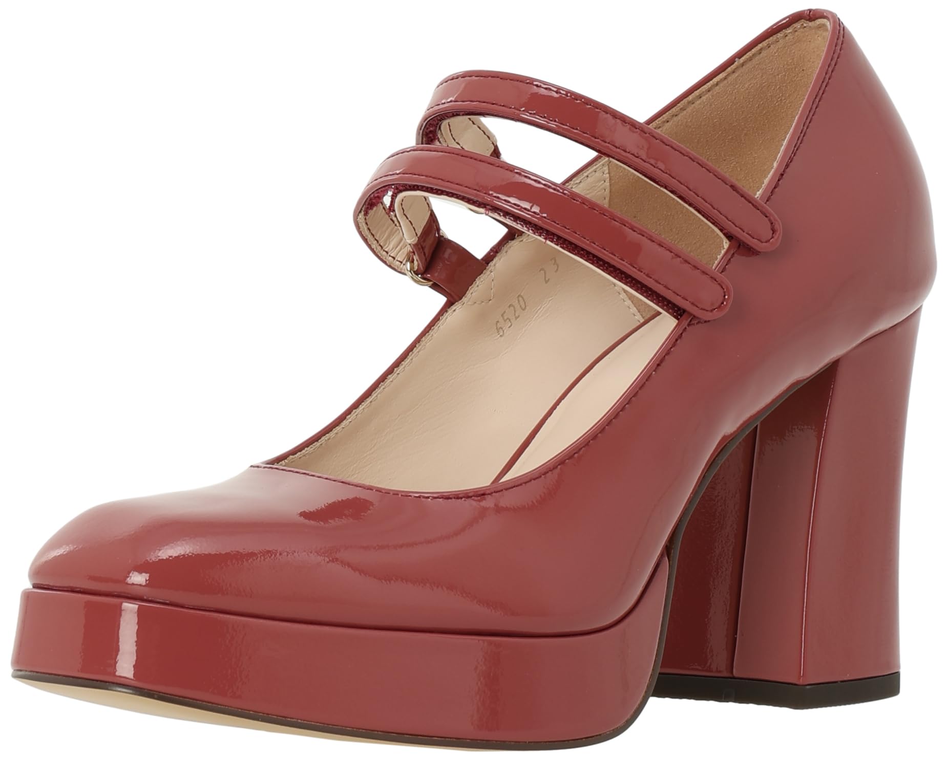 

Туфли-лодочки Stuart Pumps с двумя ремешками на платформе 6520 PE см E [Jill Shoe] женские 23,5