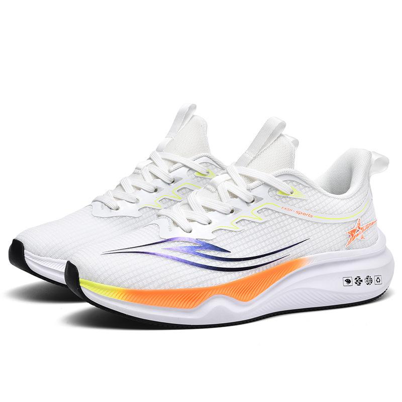 Large size sports and leisure shoes men's shoes carbon board running shoes summer breathable mesh light non-slip men