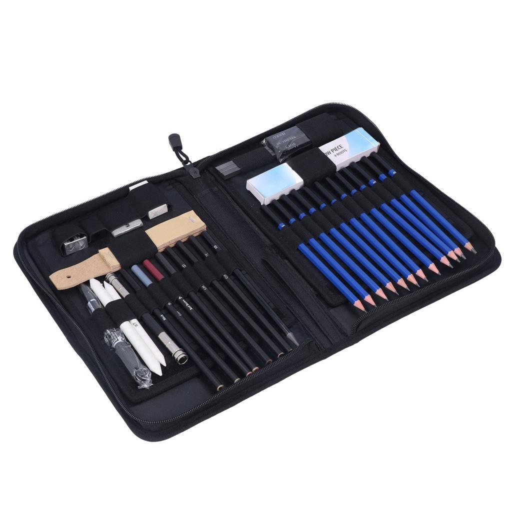 40 Piece Drawing and Sketching Pencil Art Set Graphite and Charcoal Pencils for Drawing Graffiti