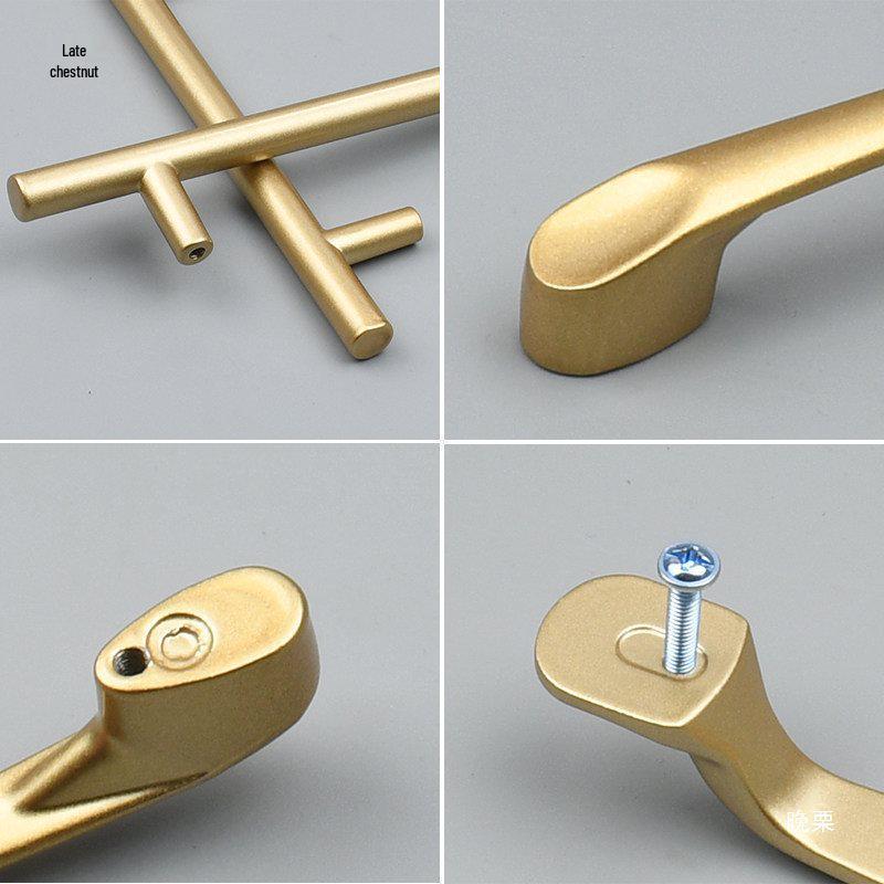 Modern Minimalist Gold Nordic Cabinet & Drawer Handles