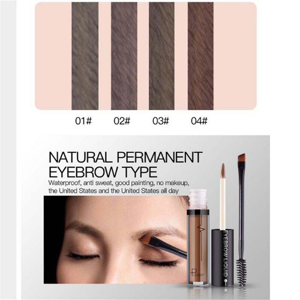 24 Stunden lang anhaltende wasserfeste Kosmetikstift-Augenbrauencreme mit Pinsel