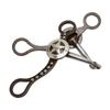 Horse Mouth Bit Hand Carved Antique Bronze Rustproof Stainless Steel Horse Snaffle Bit for Horse