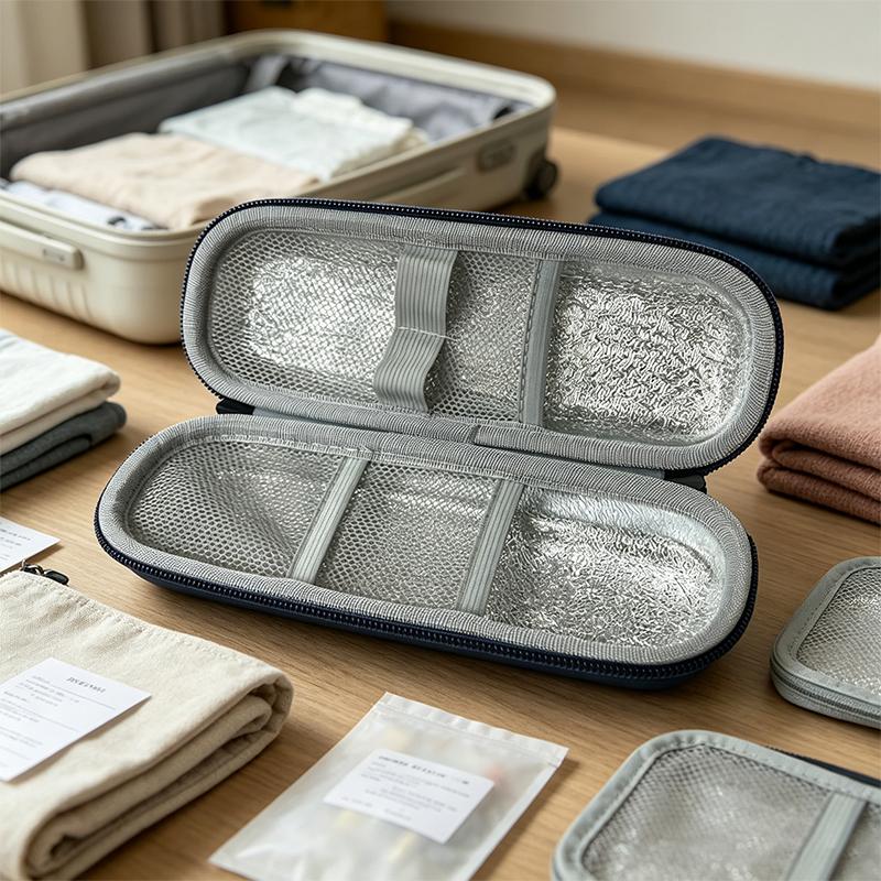 1Set Portable Diabetic Insulin Cooling Bag Protector Refrigerated High Capacity Medical Cooler Organizer Travel Case