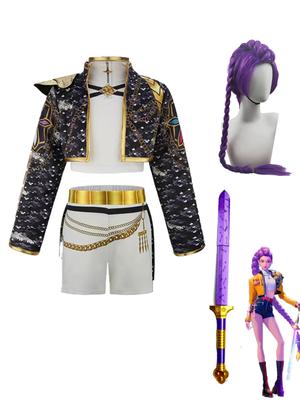 K-pop Cosplay Costumes Rumi Kpop Singer Dress Up for Kids KPop Party