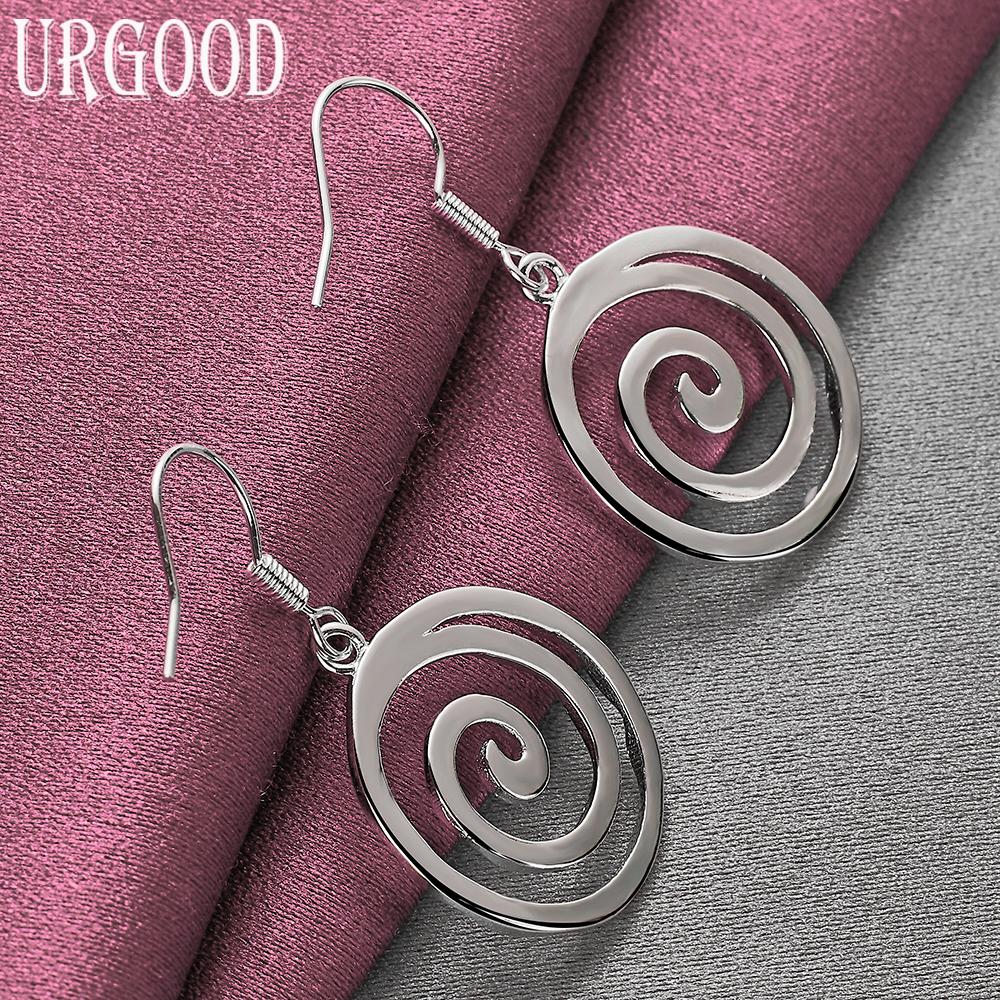 925 Sterling Silver Thread Drop Earrings Wedding Jewelry
