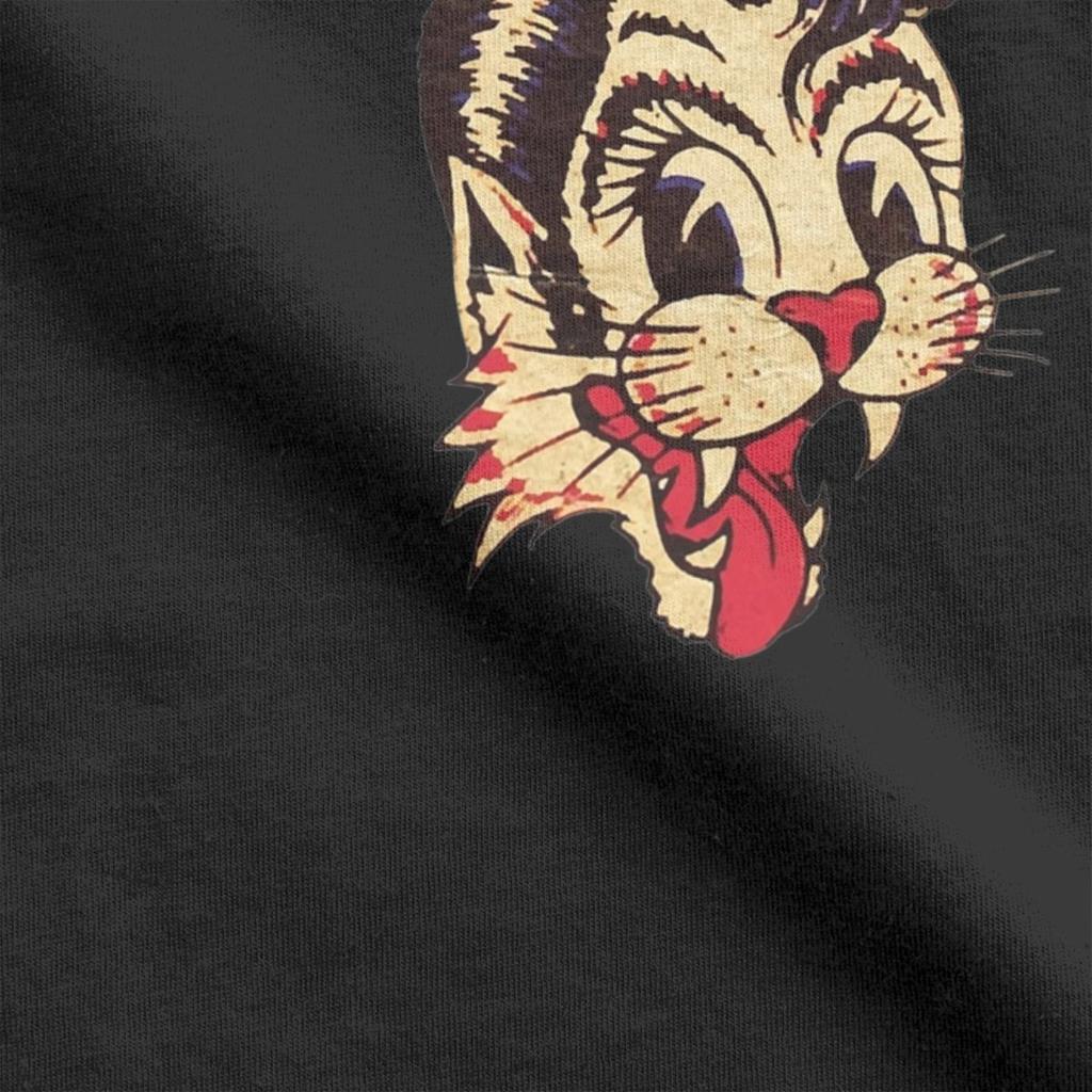 Novelty Music Band Stray Cats T-Shirt for Men Crewneck Cotton T Shirts Short Sleeve Tees Gift Idea Tops