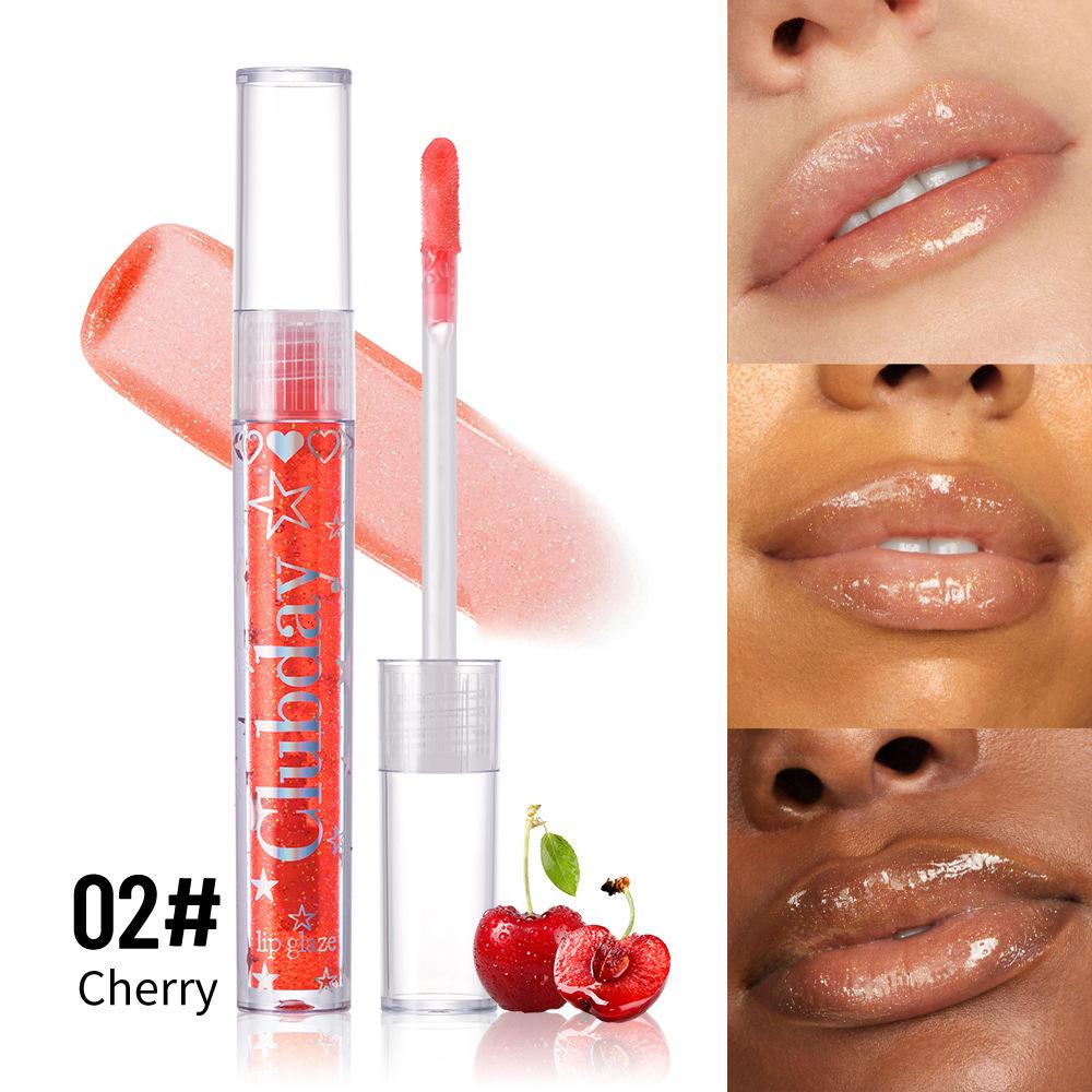 Perlmuttfarbener Feuchtigkeitsspendendes Feuchtigkeitsspendendes Wasser Leichter Transparenter Lippenlack Lipgloss Natürlicher Langanhaltender Spiegel Glanz Farbiger Lippenlack