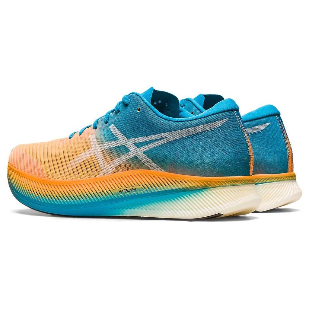 Asics Tênis unissex Metaspeed Sky Orange Pop Island Azul 1011B215-810