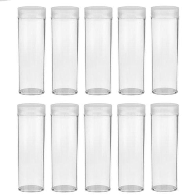 Portable Coin Storage Tube Holder Tube Transparent Protection Collection