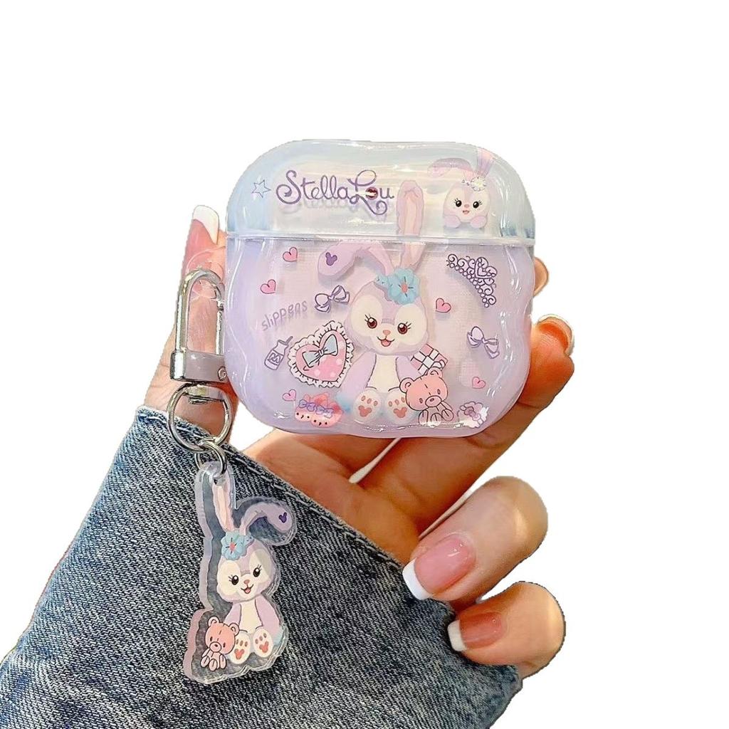 Purple Star Dailu Bunny Pendant for Apple Earphone Cover AirPods 1 Wireless Bluetooth Case 1st Generation Pro1