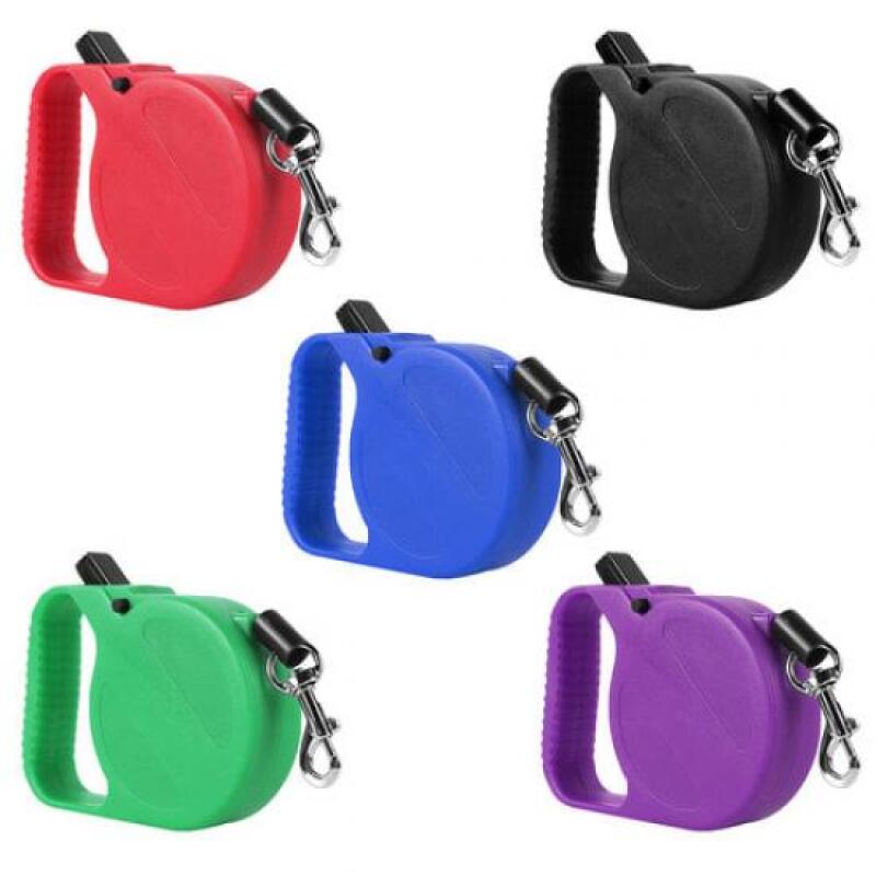 1 basic automatic dog leash (choose one color) black