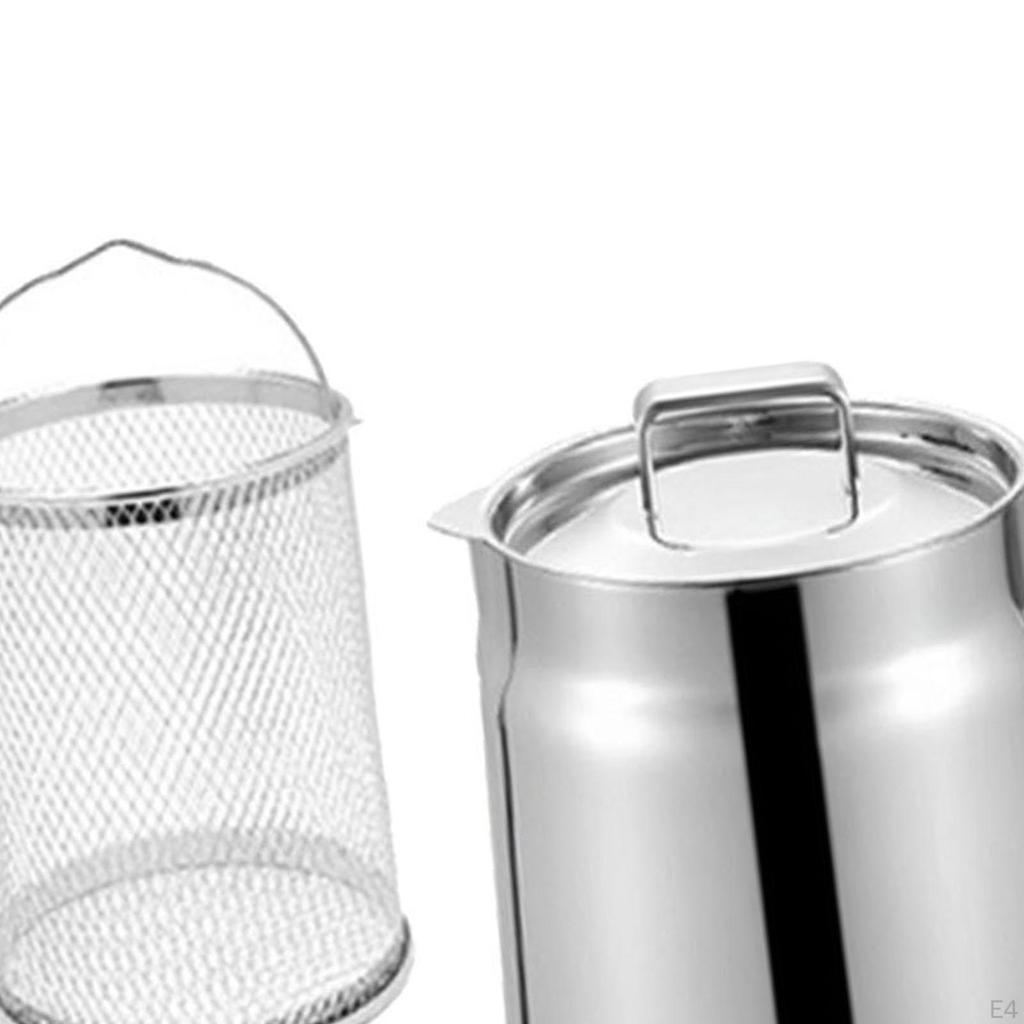 Deep Fryed Basket Fryer Pot Milk Warming Antiscald Multifunction Chicken with Handle