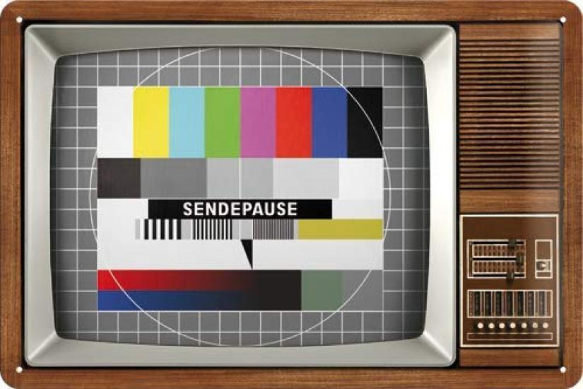 

Tin Sign Analog TV Retro TV/TIN SIGN American Goods Interior