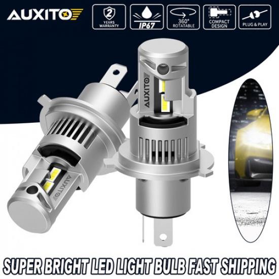AUXITO H4 LED 9003 Headlight Bulbs 6000K Hi/Lo Beam White Error Canbus Free 2Pcs