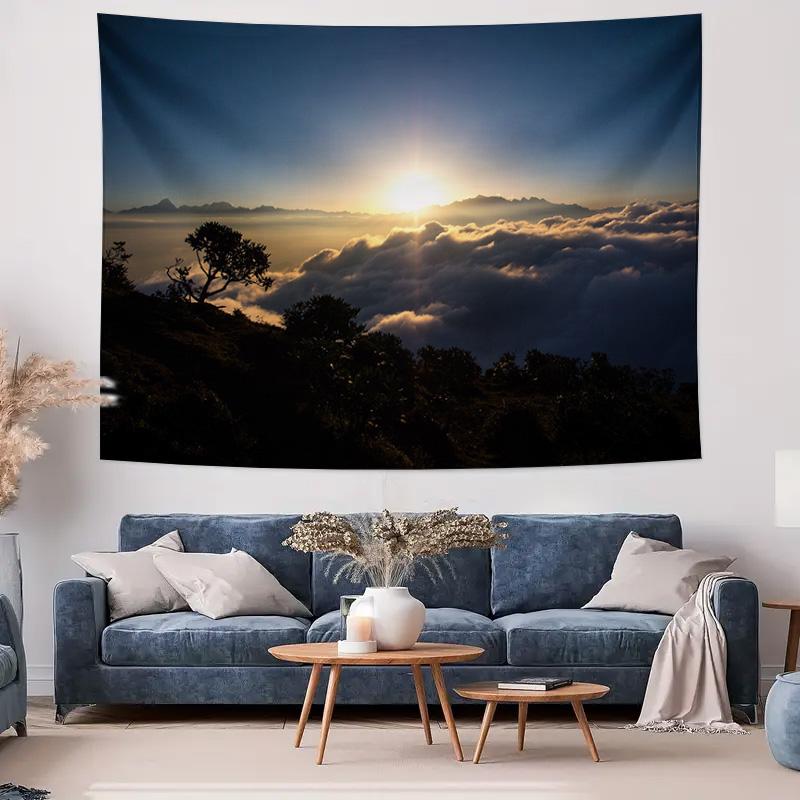 Breathtaking Sunrise Mountain Tapestry Perfect for Bedroom Decor