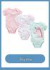 Newborn Baby Boys Long Sleeve 3-Piece Set for Autumn/Winter, 0-1 Year Bodysuit