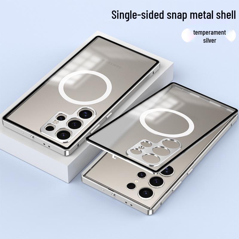 Samsung S26 Ultra Snap-On Phone Case with Metal Lens Protection for S25 Ultra & S24+